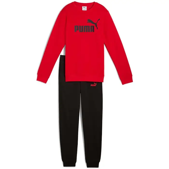 Tuta Puma Ess No 1 Logo Crew Sweat Suit Fl B Rosso