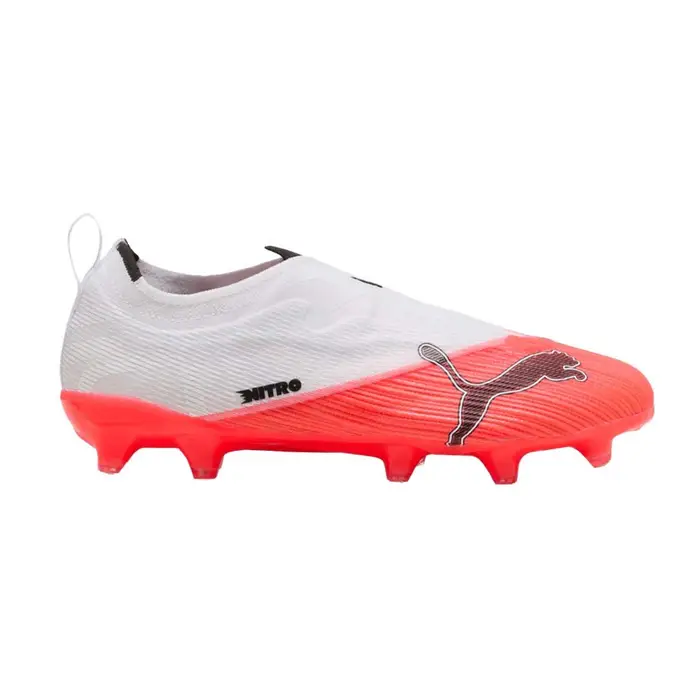 Puma Ultra Nitro 7 Ultimate Ll Fg Ag Bianco Rosso - Scarpe Da Calcio Bambino EUR / UK