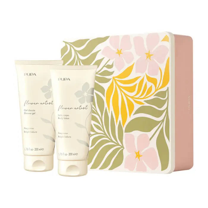 Flower Artist Kit Latte Doccia 200 Ml + Latte Corpo 200 Ml Bright Sakura 1 unità