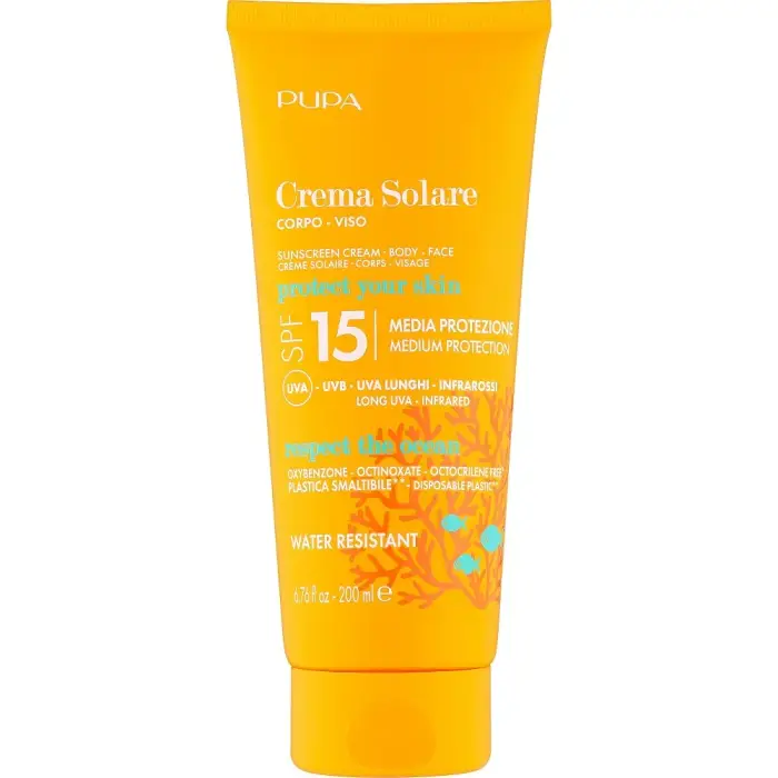 Pupa Sunscreen Cream SPF 15 - Crema Solare Viso e Corpo 200 ml