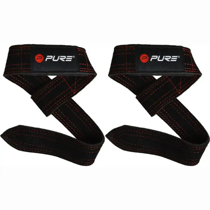 Pure2Improve Cinghie di sollevamento Lifting Straps Noir