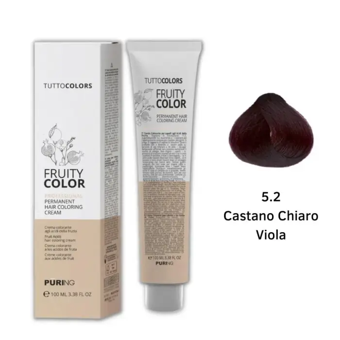 Puring Fruity Color Tintura 5 2 Castano chiaro viola