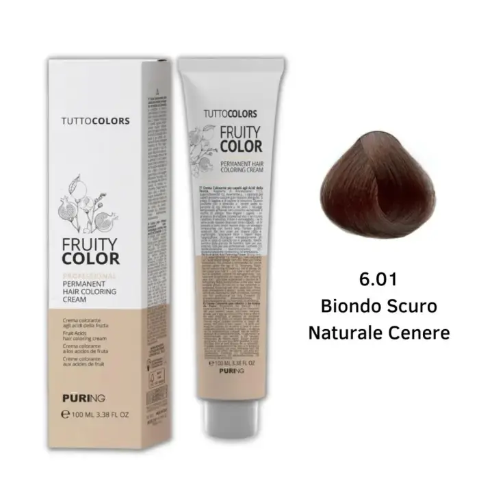Fruity Color Tintura 6 01 Biondo scuro naturale cenere