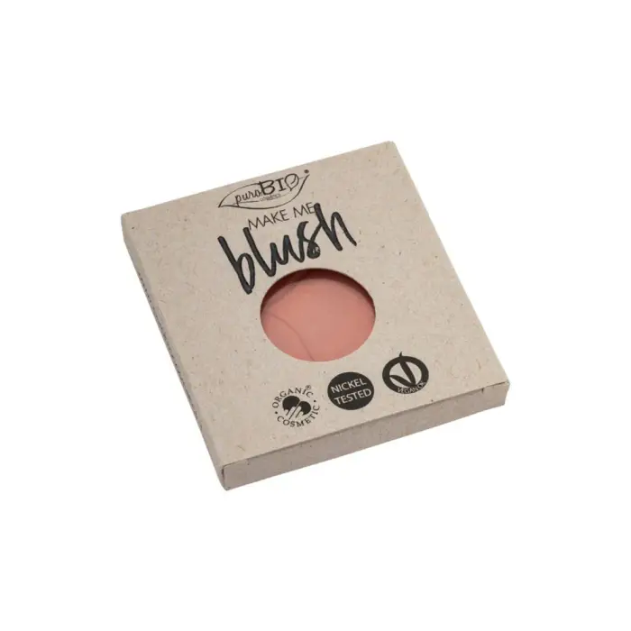 PuroBio cosmetics Blush Compatto ricarica, 02 rosa corallo opaco (5,20 g)