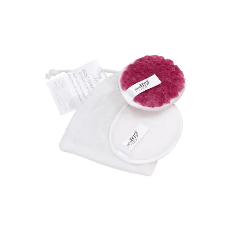 PuroBio cosmetics Dischetti Struccanti Riutilizzabili, 2 pezzi