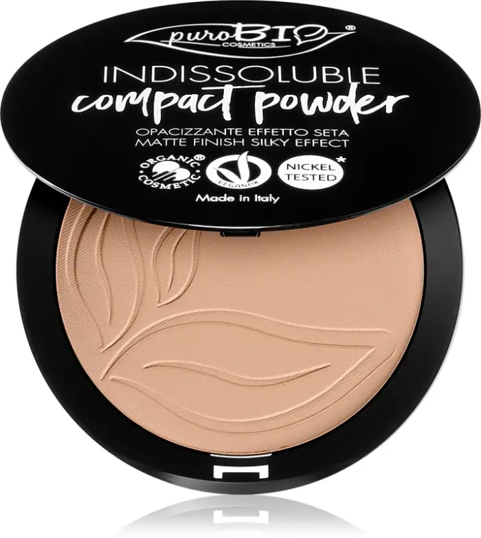 PuroBio Cosmetics Indissouble cipria compatta effetto opaco colore 04 9 g