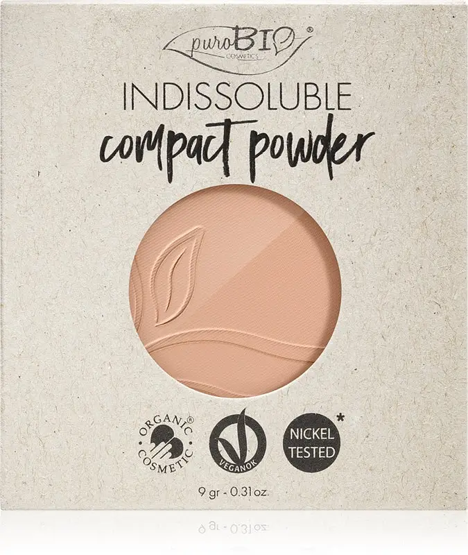 PuroBio Cosmetics Indissouble cipria compatta ricarica colore 04 9 g