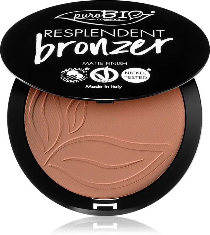 PuroBio Cosmetics Resplendent bronzer effetto opaco colore 03 Beige Brown 9 g