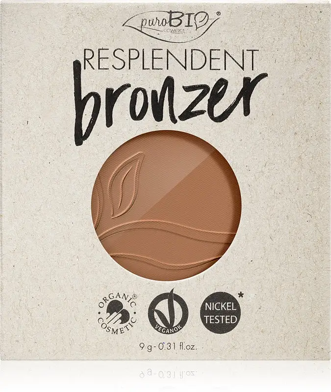 PuroBio Cosmetics Resplendent bronzer ricarica colore 01 Pale Brown 9 g