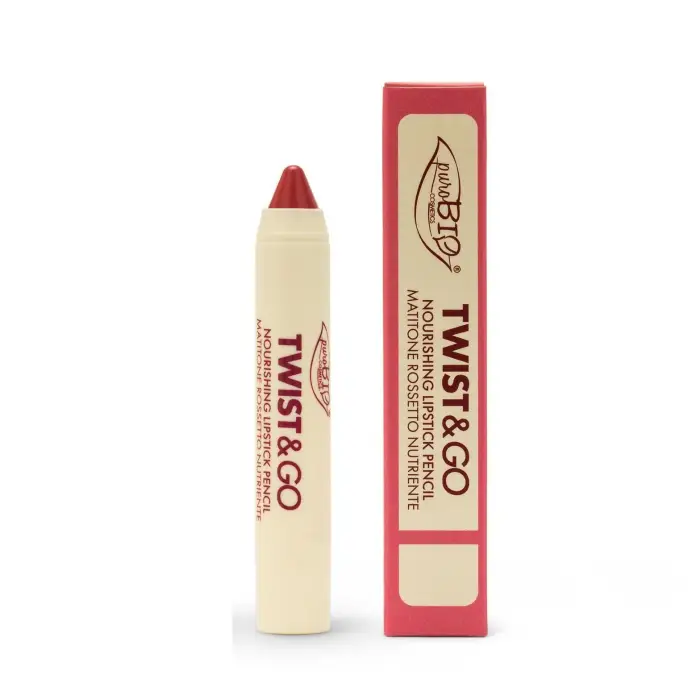 puroBIO TWIST & GO - Nourishing lipstick 503 - Sabbia Rosata 9g - Matitone labbra