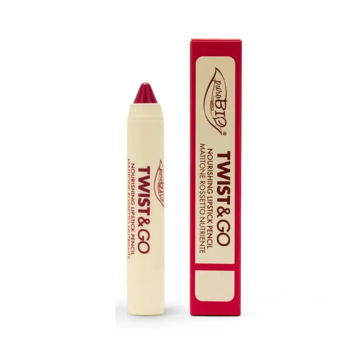 puroBIO TWIST & GO - Nourishing lipstick 504 - Rosa Indiano 9g - Matitone labbra