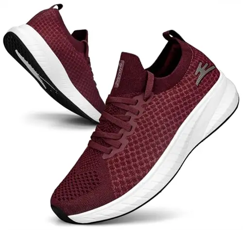 Puweco Scarpe Donna Running Sneakers Comode Tennis Leggero e Traspirante Tempo Libero Fitness Palestra Scarpe