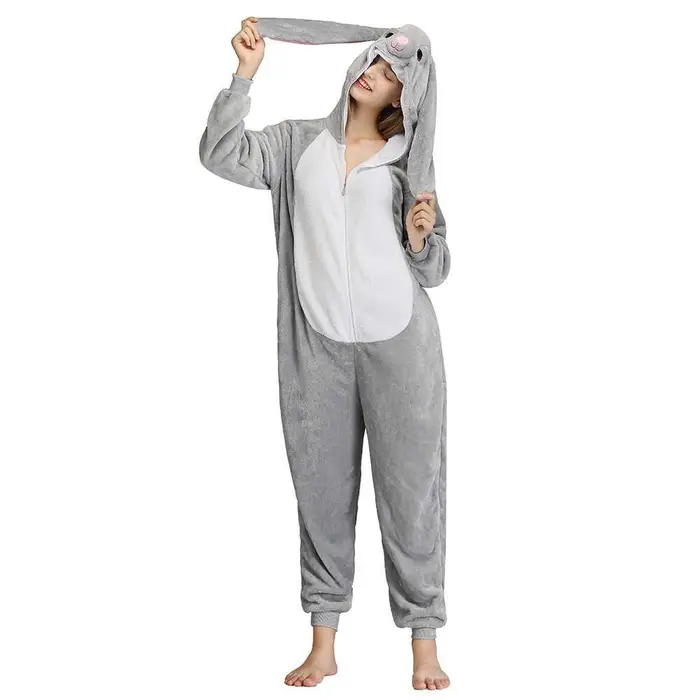 PYJYP Cosplay Kigurumi Animal Cosplay Tuta con cappuccio Pigiama Uomo Donna Manica lunga Inverno Caldo Pagliaccetto Indumenti da notte