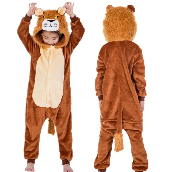 PYJYP Cosplay Pigiama Kigurumi per bambini con unicorno per bambini, traversine per cartoni animati con animali, costume per bambini, per