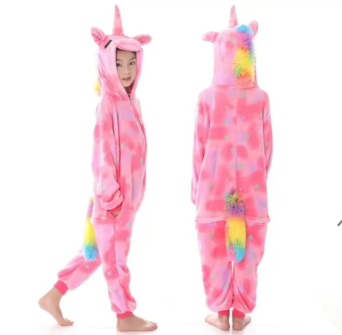PYJYP Cosplay Pigiama Kigurumi per bambini con unicorno per bambini, traversine per cartoni animati con animali, costume per bambini, per