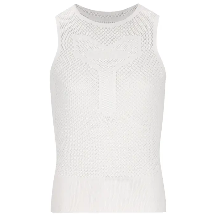 Q36 5 Maglia intima smanicata ciclismo 0 Mesh Bianco