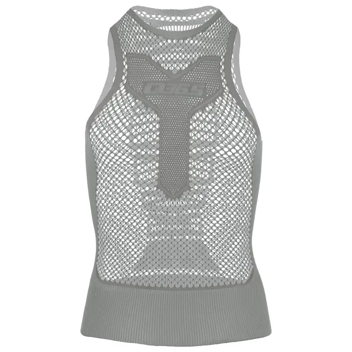 Q36 5 Maglia intima smanicata ciclismo 0 Mesh Grigio