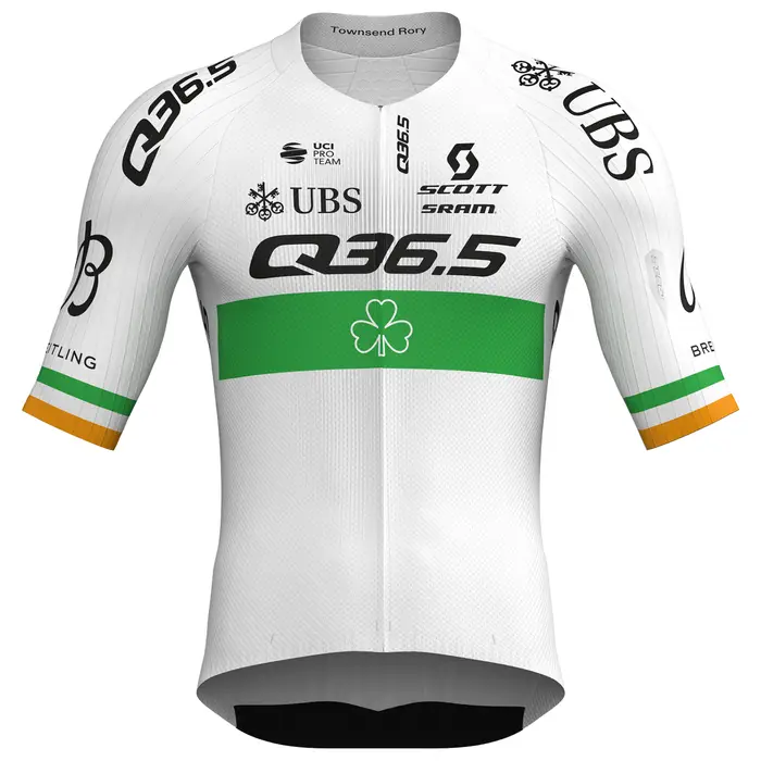 Q36 5 Maglia PRO CYCLING TEAM Campione irlandese 2025 Verde