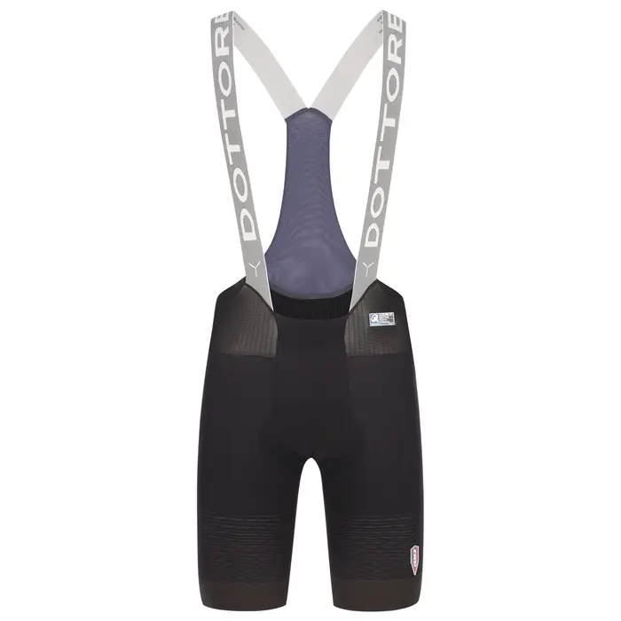 Q36 5 Pantaloncini con bretelle Dottore Clima Nero