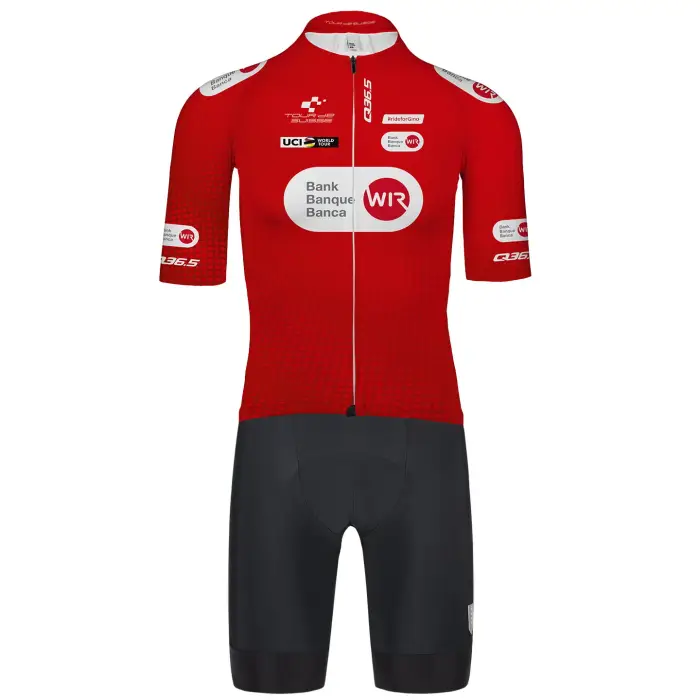 Q36 5 Set (2 articoli) TOUR DE SUISSE Maglia a pois 2025 Rosso