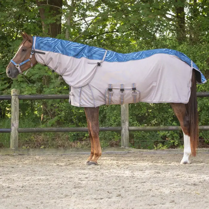 QHP Camicia anti-insetti con colletto per cavallo
