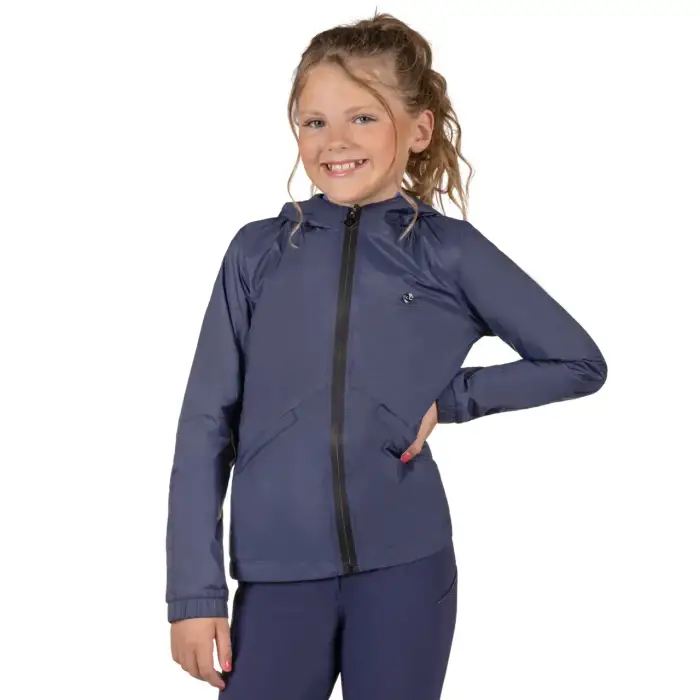 QHP Giacca da equitazione impermeabile per bambini Nyomi