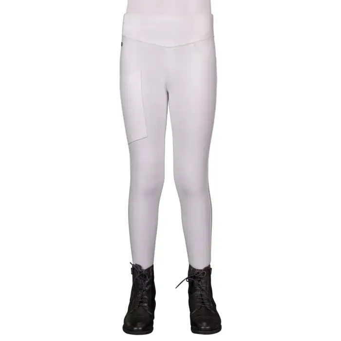 QHP Legging da equitazione con grip per bambini Kae