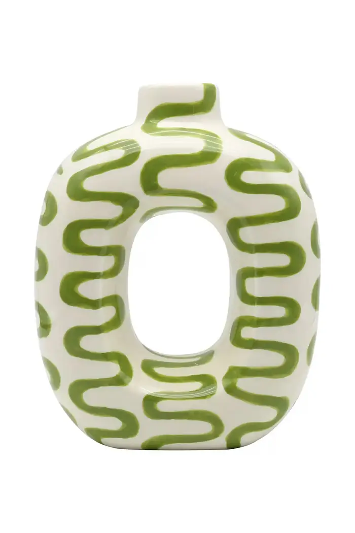 vaso decorativo in dolomite 18 x 8,5 x 22 cm Multicolore