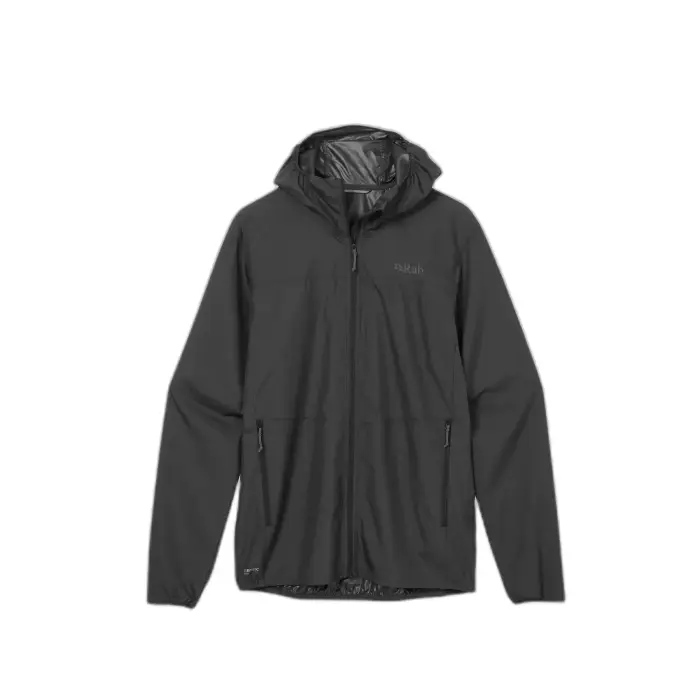 Rab Impermeabile con cappuccio Windgather Noir