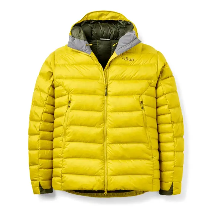 Piumino con cappuccio Rab Electron Pro Jaune