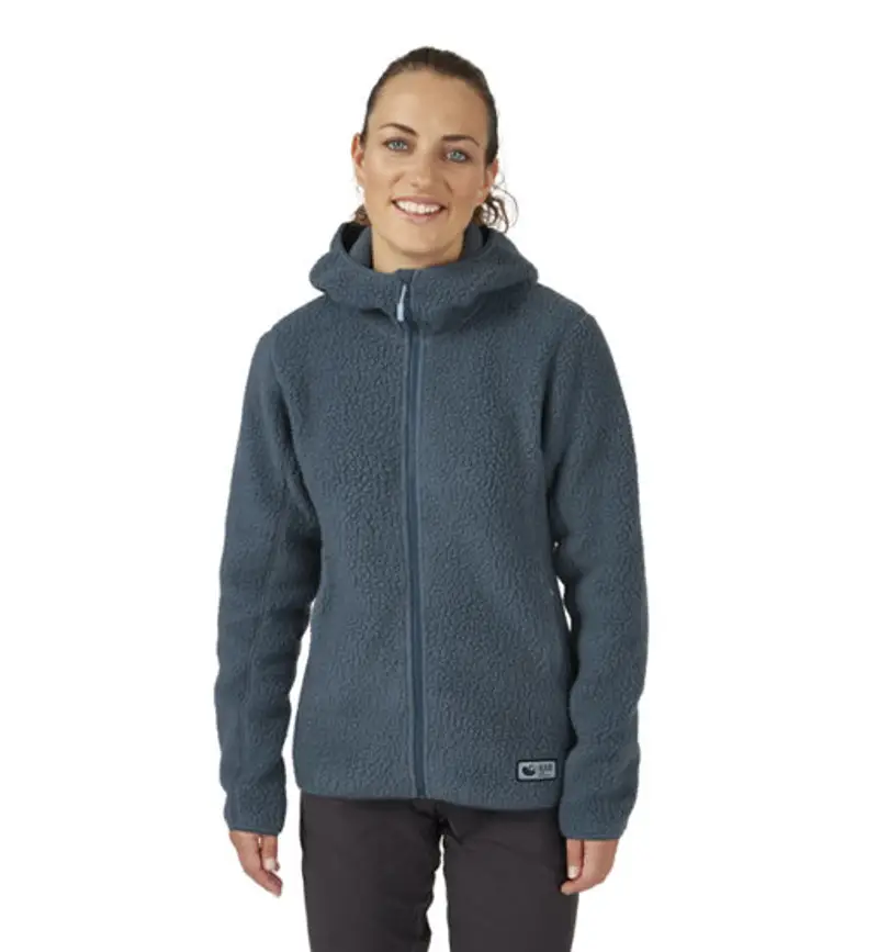Rab Shearling Hoody W - giacca in pile - donna Blue