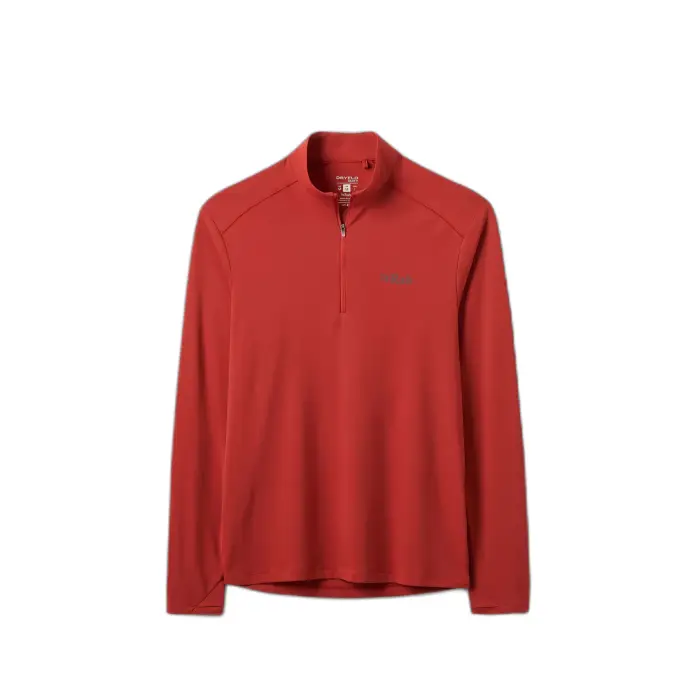 Rab T-shirt zipato maniche lunghe Force Rouge