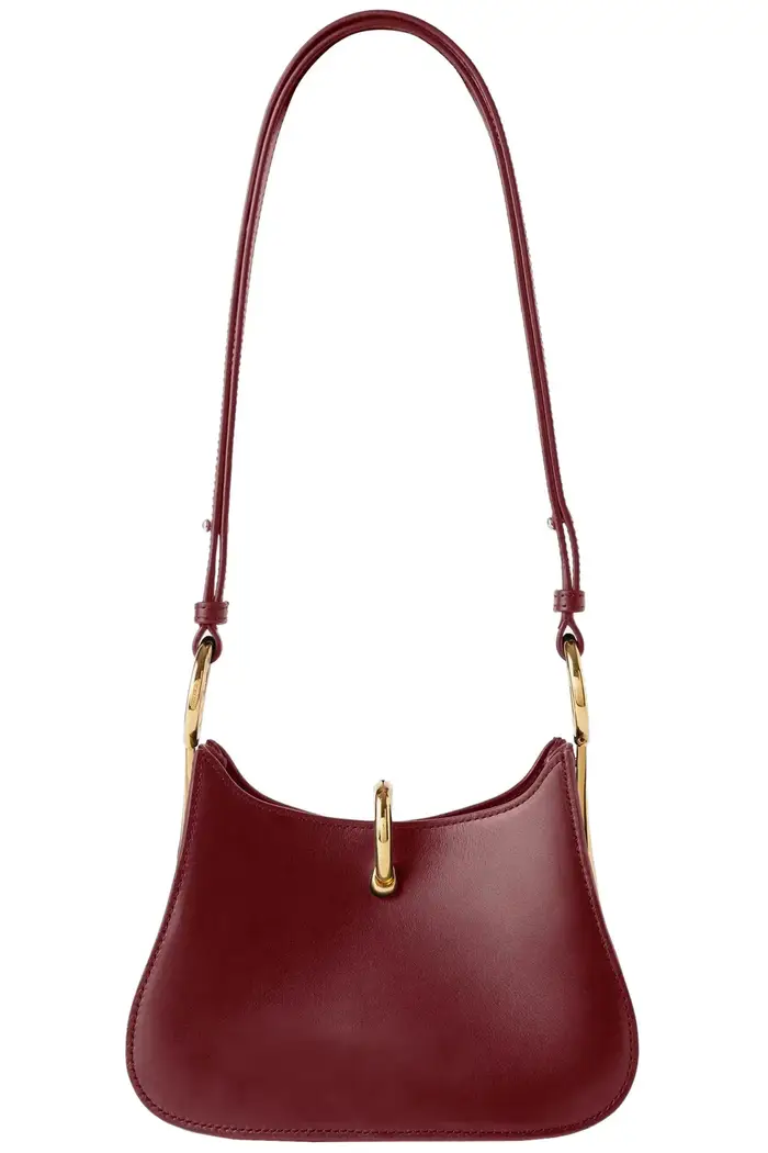 Rabanne Borsa Ring in pelle Rosso fuoco