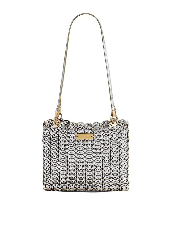 Rabanne Sac A Borsa a mano principale in pelle Argento
