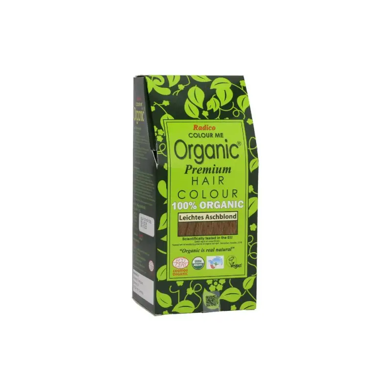 Radico Colorante Vegetale per Capelli Biondo Cenere Chiaro, 100 g