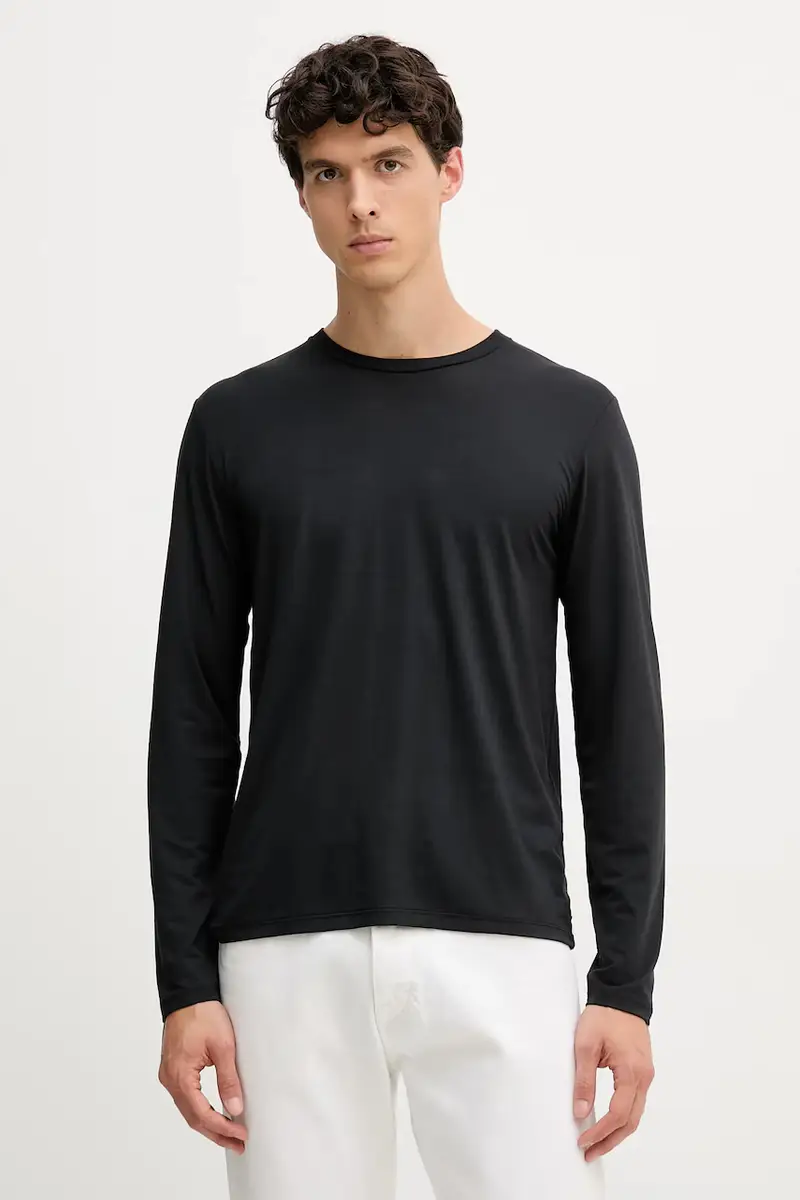 rag & bone camicia a maniche lunghe colore nero MBC25ST043TJ43