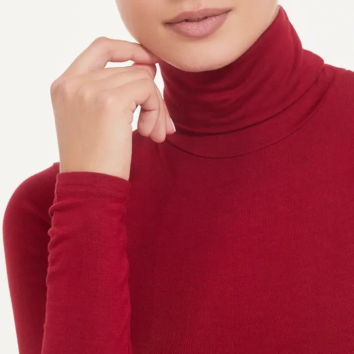 Maglia dolcevita ecoviscosa winter d794ak donna ragno nero miniatura 4