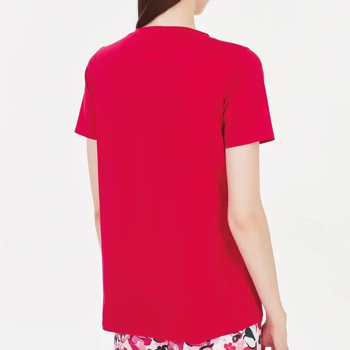 Ragno T-shirt manica corta tinta unita dd42t7 donna blue miniatura 3