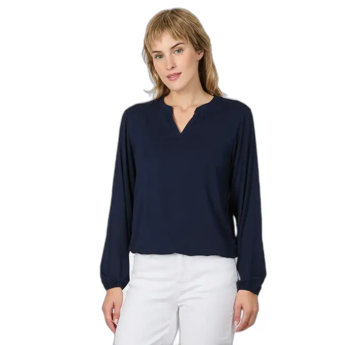 Camicetta donna a maniche lunghe Ragwear Santica Bleu