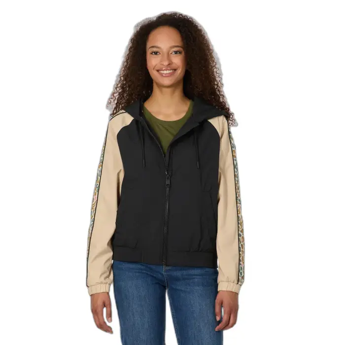 Ragwear Giacca con cappuccio da donna Nicandra Print Noir