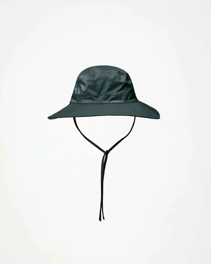Rains Boonie Hat prugna in tessuto impermeabile con cordino