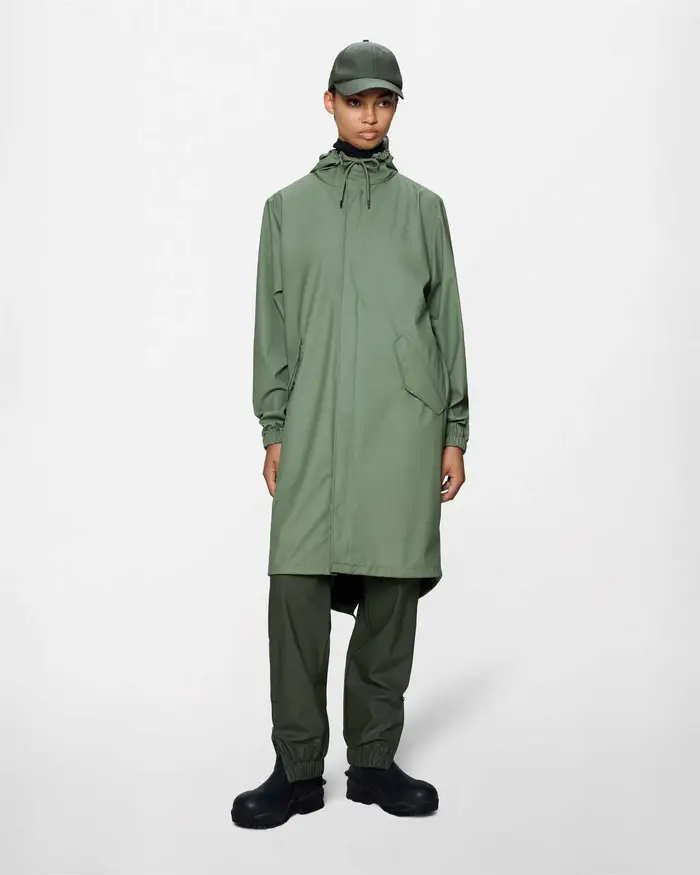 Rains Giacca impermeabile Fishtail Parka verde salvia