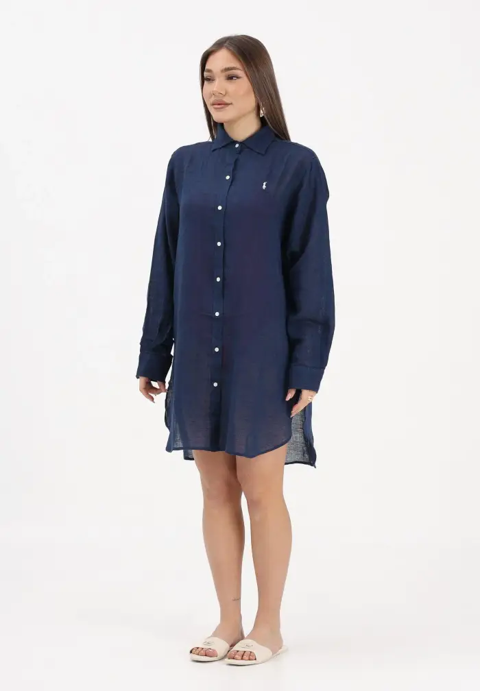 Ralph Lauren Abito chemisier blu da donna