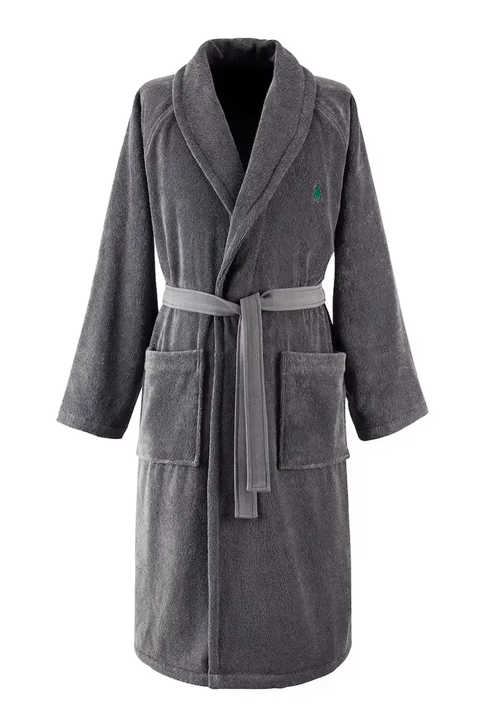 accappatoio in cotone POLOPLAY Barclay Grigio