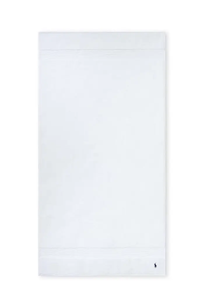 Ralph Lauren asciugamano grande in cotone Bath Towel Player Bianco