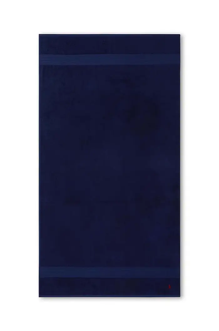 Ralph Lauren asciugamano grande in cotone Bath Towel Player Blu navy