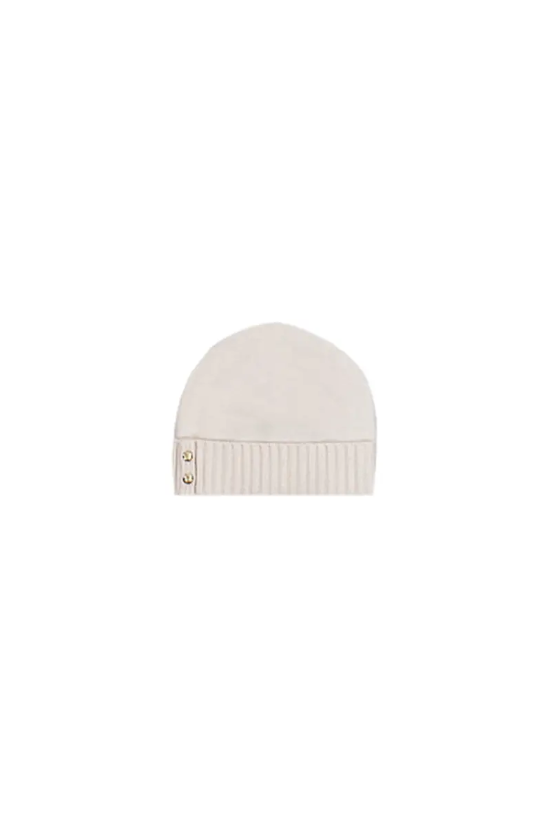 RALPH LAUREN Cappello Donna Crema Crest knt bn hat