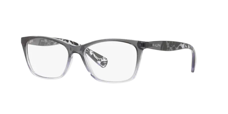 Ralph Lauren Donna RA7071 1511 Montature da vista Iniettato Grigio Trasparente Cat Eye Normale