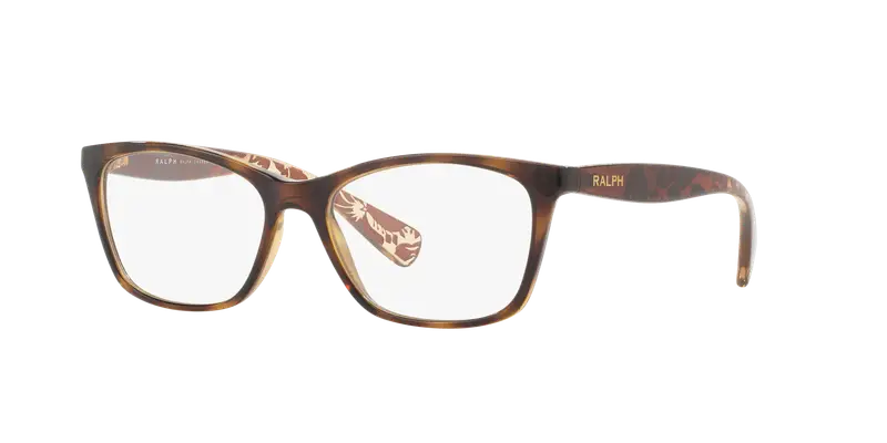 Ralph Lauren Donna RA7071 502 Montature da vista Iniettato Marrone Trasparente Cat Eye Normale