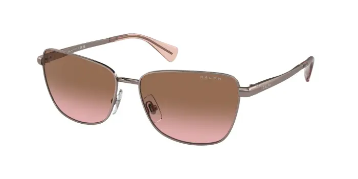 Donna Ralph Lauren RA4143 942714 Occhiali da sole Metallo Oro Marrone Farfalla Normale Sfumato